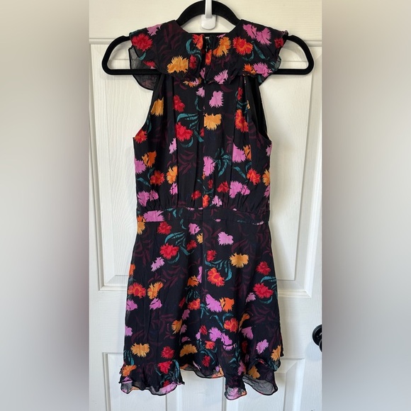 Saloni Cece Silk Mini Dress. Size 4. - Picture 3 of 6